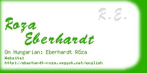 roza eberhardt business card